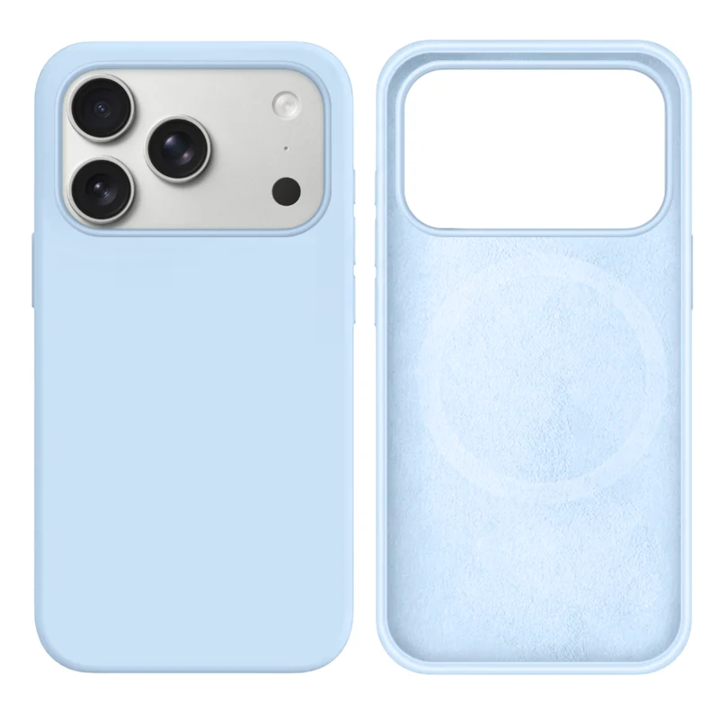 LindeCovers iPhone 17 Pro Max Silikonecover - MagSafe Kompatibel 43 New Sky Blue