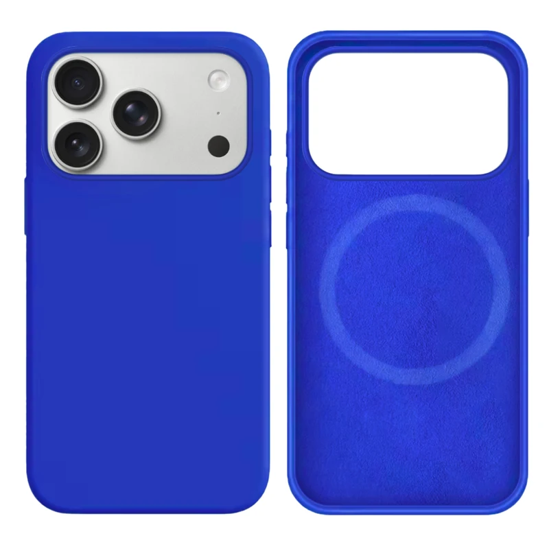 LindeCovers iPhone 17 Pro Max Silikonecover - MagSafe Kompatibel 40 Gemstone Blue
