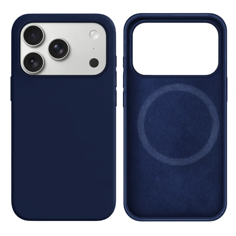 LindeCovers iPhone 17 Pro Max Silikonecover - MagSafe Kompatibel 63 Navy Blue