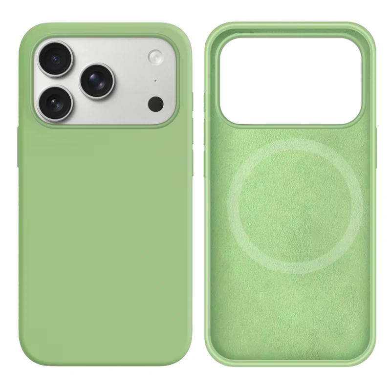 LindeCovers iPhone 17 Pro Max Silikonecover - MagSafe Kompatibel 1 Mint Green