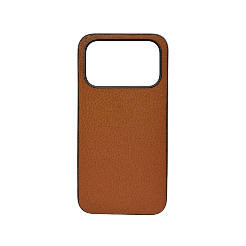 LindeCovers iPhone 17 Pro Max – Ægte Læder Bagside Cover Brown