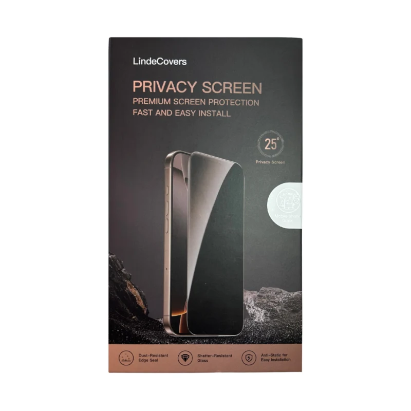 LindeCovers 25° Privacy Skærmbeskyttelse til iPhone 12 Pro Max