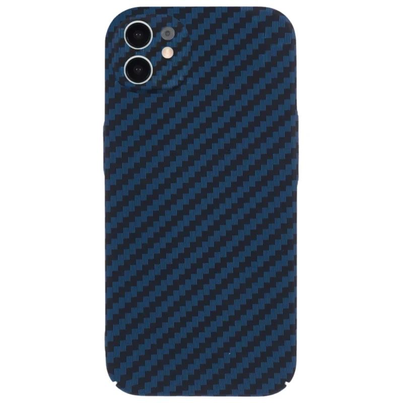 LindeCovers iPhone 11 Carbon Cover 04 Dark Blue