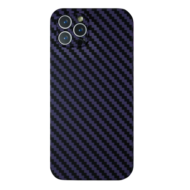 LindeCovers iPhone 12 Pro Carbon Cover 05 Dark Purple