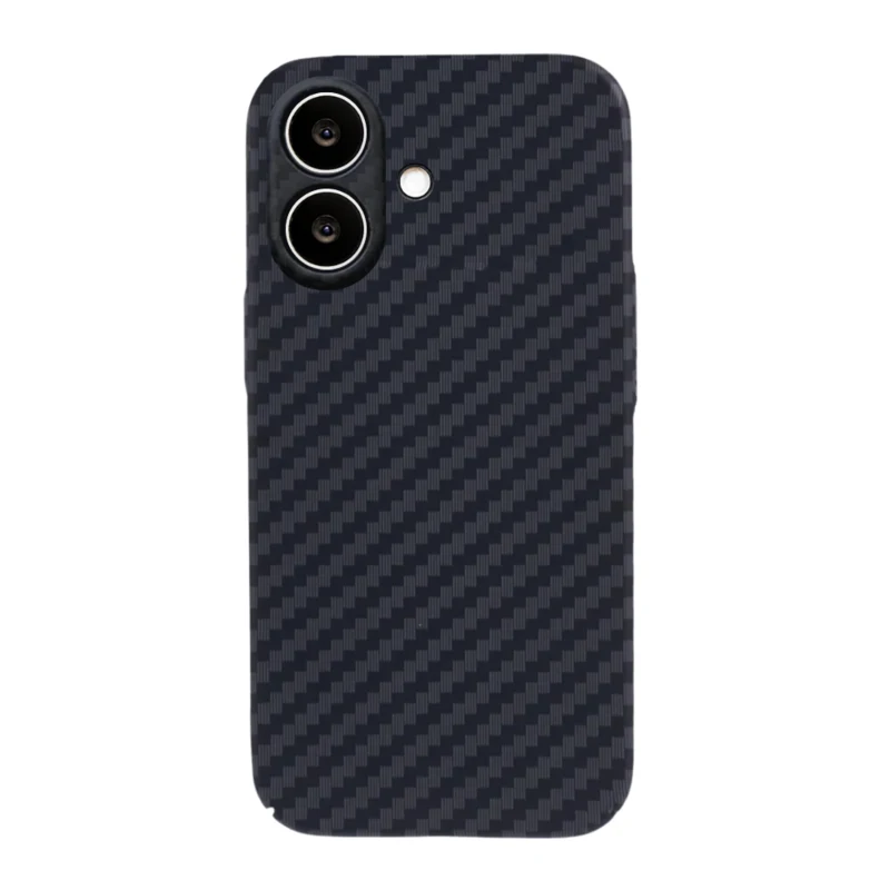LindeCovers iPhone 16 Carbon Cover 01 Black