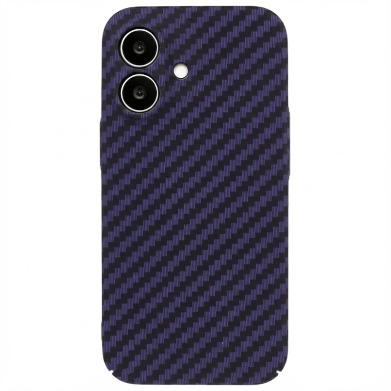 LindeCovers iPhone 16 Carbon Cover 05 Dark Purple