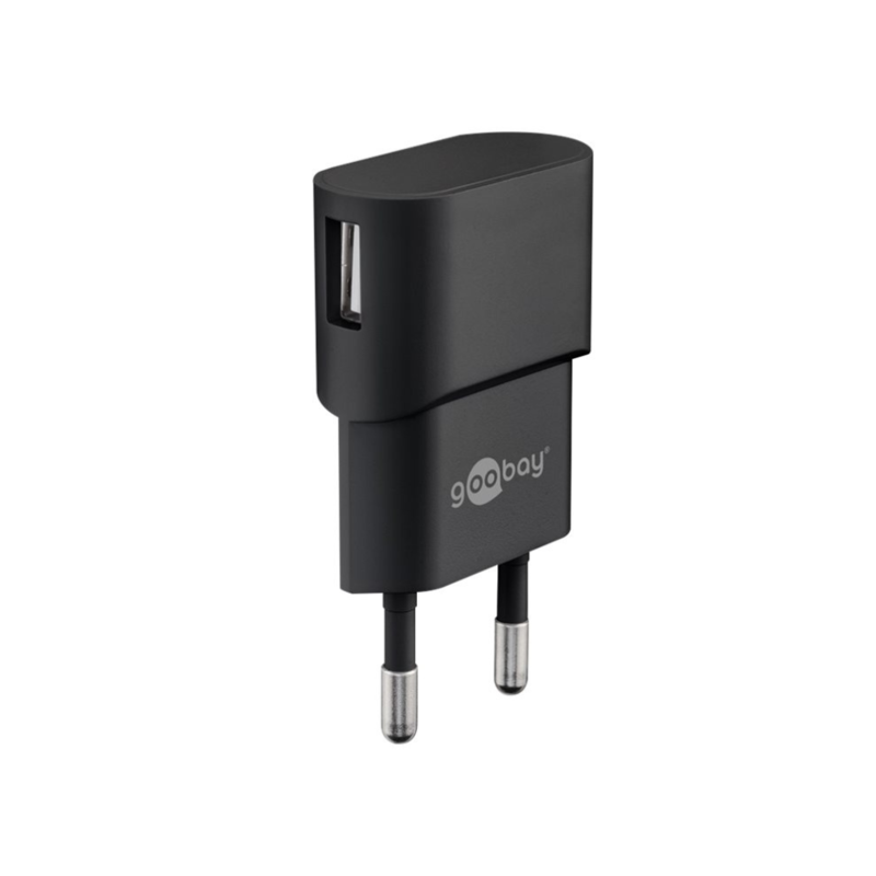 Goobay USB-A Oplader - 1A/5W - Sort