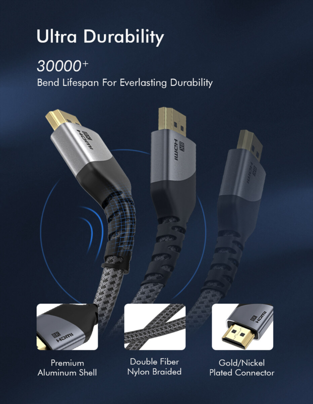 LindeCables HDMI 2.1 8K 60Hz Premium Kabel - 3 m