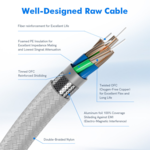LindeCables USB-C til Lightning Premium kabel 20W - 0.3 m