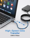 LindeCables USB-C 3.0 60W Premium kabel 90° - 2 m