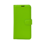 LindeCovers iPhone 14 Pro Max - PU Litchi Læder Flip Cover 6 Green