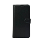 LindeCovers iPhone 13 Mini - PU Litchi Læder Flip Cover 1 Black