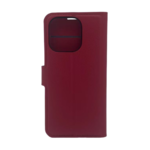 LindeCovers iPhone 16 Pro - PU Litchi Læder Flip Cover 4 Red
