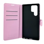LindeCovers Samsung S21 Ultra - PU Litchi Læder Flip Cover 3 Pink