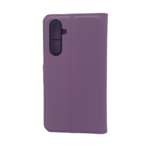 LindeCovers Samsung S23 FE - PU Litchi Læder Flip Cover 3 Pink