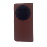 LindeCovers Xiaomi 14 Ultra - PU Litchi Læder Flip Cover 9 Brown
