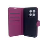 LindeCovers Xiaomi 14 - PU Litchi Læder Flip Cover 7 Rose Red