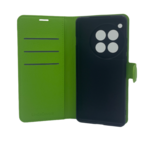 LindeCovers OnePlus 12 - PU Litchi Læder Flip Cover 6 Green