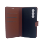 LindeCovers OnePlus Nord 2T 5G - PU Litchi Læder Flip Cover 9 Brown