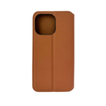 LindeCovers iPhone 11 Pro Max - Ægte Læder Flip Cover Brown