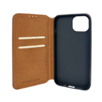 LindeCovers iPhone 12/12 Pro - Ægte  Læder Flip Cover Brown