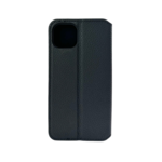 LindeCovers iPhone 12 Pro Max - Ægte Læder Flip Cover Black