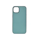 LindeCovers iPhone 14 - Ægte Læder Bagside Cover Blue Green