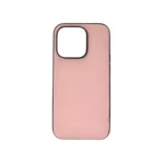 LindeCovers iPhone 15 Pro - Ægte Læder Bagside Cover Pink