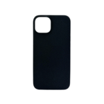 LindeCovers iPhone 15 Plus - Ægte Læder Bagside Cover Black
