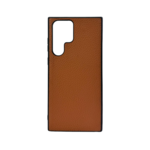 LindeCovers Samsung Galaxy S22 Ultra - Ægte Læder Bagside Cover Brown