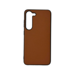 LindeCovers Samsung Galaxy S24 - Ægte Læder Bagside Cover Brown