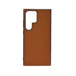 LindeCovers Samsung Galaxy S24 Ultra - Ægte Læder Bagside Cover Brown