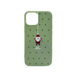 LindeCovers iPhone 12 Mini - Julemotiv Bagsidecover Silikone Green Santa Joy