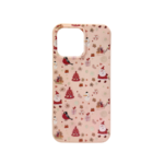 LindeCovers iPhone 14 Pro Max - Julemotiv Bagsidecover Silikone Rosy Winter Wonderland