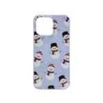 LindeCovers iPhone 14 Pro Max - Julemotiv Bagsidecover Silikone Snowman Wonderland