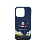 LindeCovers iPhone 15 Pro - Julemotiv Bagsidecover Silikone Santa's Starry Adventure