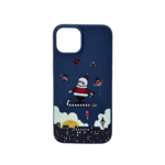 LindeCovers iPhone 14 Plus - Julemotiv Bagsidecover Silikone Santa's Starry Adventure