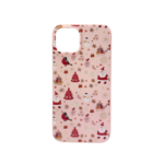 LindeCovers iPhone 15 - Julemotiv Bagsidecover Silikone Rosy Winter Wonderland