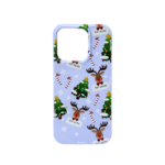 LindeCovers iPhone 15 Pro Max - Julemotiv Bagsidecover Silikone Rudolph's Candy Cane Cheer