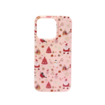 LindeCovers iPhone 15 Pro Max - Julemotiv Bagsidecover Silikone Rosy Winter Wonderland