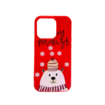 LindeCovers iPhone 15 Pro Max - Julemotiv Bagsidecover Silikone Holiday Bear Greetings