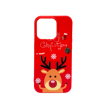 LindeCovers iPhone 15 Pro Max - Julemotiv Bagsidecover Silikone Festive Rudolph