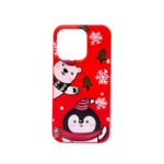 LindeCovers iPhone 15 Pro Max - Julemotiv Bagsidecover Silikone Festive Polar Pals