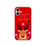 LindeCovers iPhone 16 - Julemotiv Bagsidecover Silikone Festive Rudolph