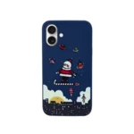 LindeCovers iPhone 16 Plus - Julemotiv Bagsidecover Silikone Santa's Starry Adventure