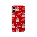 LindeCovers iPhone 16 Plus - Julemotiv Bagsidecover Silikone Cheerful Bear Greetings