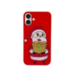 LindeCovers iPhone 16 Plus - Julemotiv Bagsidecover Silikone Jolly Santa