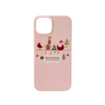 LindeCovers iPhone 16 Pro Max - Julemotiv Bagsidecover Silikone Pink Holiday Crew