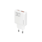 DUDAO A30EU USB-C / USB-A Fast Charger - 30W - Hvid