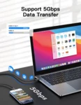 LindeCables USB-C 3.2 60W Premium kabel - 2 m